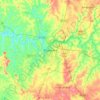 Mapa topográfico Piracicaba, altitud, relieve