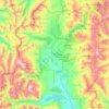 Mapa topográfico Lake County, altitud, relieve