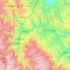 Mapa topográfico Chanchamayo, altitud, relieve