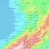 Mapa topográfico Estado Trujillo, altitud, relieve