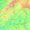 Mapa topográfico Castelo Branco, altitud, relieve
