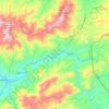 Mapa topográfico Camotán, altitud, relieve