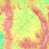 Mapa topográfico Jackson County, altitud, relieve