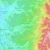 Mapa topográfico Avelãs de Cima, altitud, relieve