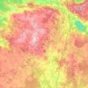 Mapa topográfico Cerceda, altitud, relieve