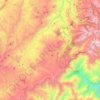 Mapa topográfico Sigsig, altitud, relieve