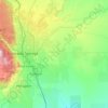 Mapa topográfico El Paso County, altitud, relieve
