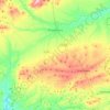 Mapa topográfico Guadahortuna, altitud, relieve