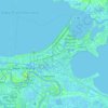 Mapa topográfico Orleans Parish, altitud, relieve
