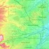 Mapa topográfico Arvada, altitud, relieve