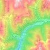 Mapa topográfico Incudine, altitud, relieve
