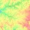 Mapa topográfico Río Yi, altitud, relieve
