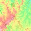 Mapa topográfico Livramento, altitud, relieve