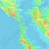 Mapa topográfico San Francisco, altitud, relieve