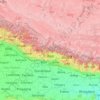 Mapa topográfico Nepal, altitud, relieve