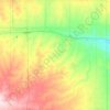 Mapa topográfico Prowers County, altitud, relieve