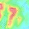 Mapa topográfico Sierra de los Padres, altitud, relieve