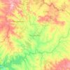 Mapa topográfico Tacuarembó, altitud, relieve