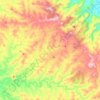 Mapa topográfico Urupema, altitud, relieve