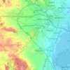 Mapa topográfico Huerta Sur, altitud, relieve