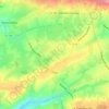 Mapa topográfico Estry, altitud, relieve