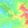 Mapa topográfico Quitirrisí, altitud, relieve