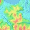 Mapa topográfico Ayete, altitud, relieve