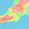 Mapa topográfico Fleurieu Peninsula, altitud, relieve