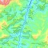 Mapa topográfico Rio Paquequer, altitud, relieve