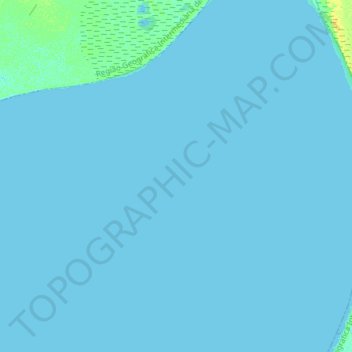 Mapa topográfico Laguna Merín, altitud, relieve