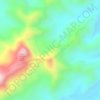 Mapa topográfico Serra do Bom Sucesso, altitud, relieve