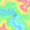 Mapa topográfico Dique Potrerillos, altitud, relieve