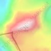 Mapa topográfico Porong Ri, altitud, relieve