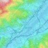 Mapa topográfico 排頭圍 Pai Tau Wai, altitud, relieve