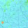Mapa topográfico 佛山市, altitud, relieve