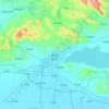 Mapa topográfico 蓟州区, altitud, relieve