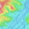 Mapa topográfico 拔子窩 Pat Tsz Wo, altitud, relieve