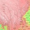Mapa topográfico 雅砻江, altitud, relieve