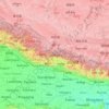 Mapa topográfico Nepal, altitud, relieve